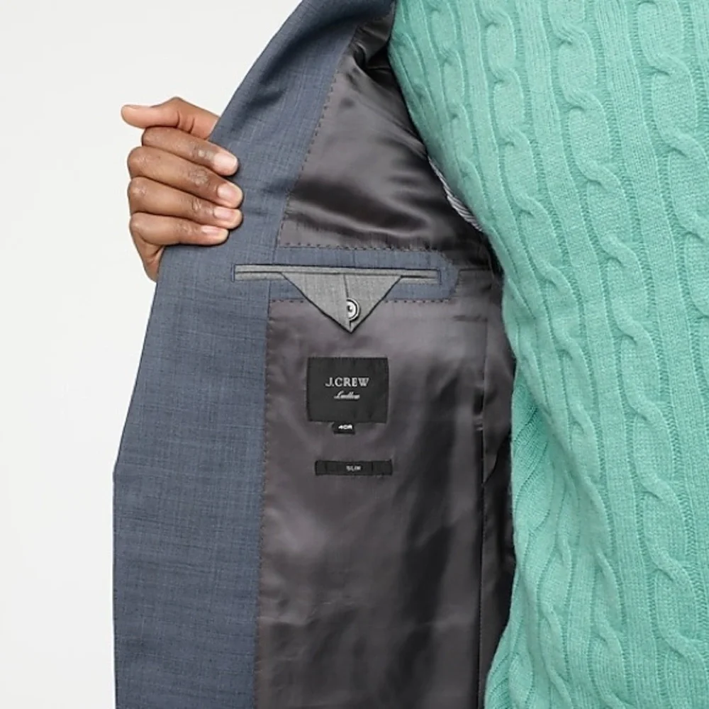 J Crew Ludlow Slim-fit suit jacket in Italian stretch wool Item AS949